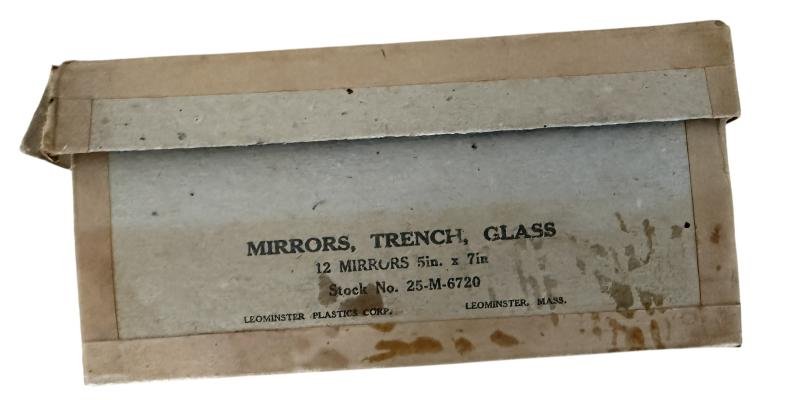 U.S. Trench Mirror With Original Box - Unissued Condition — image 4