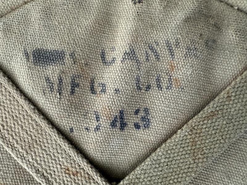 U.S. Canvas Watering Bucket 1943 - Nice Used Condition — image 7