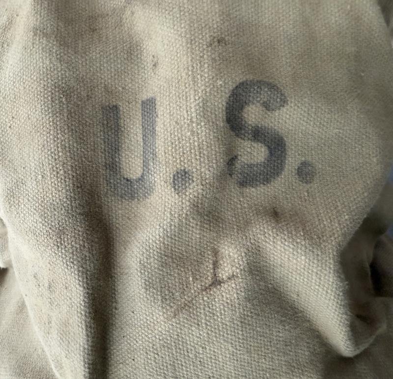 U.S. Canvas Watering Bucket 1943 - Nice Used Condition — image 8