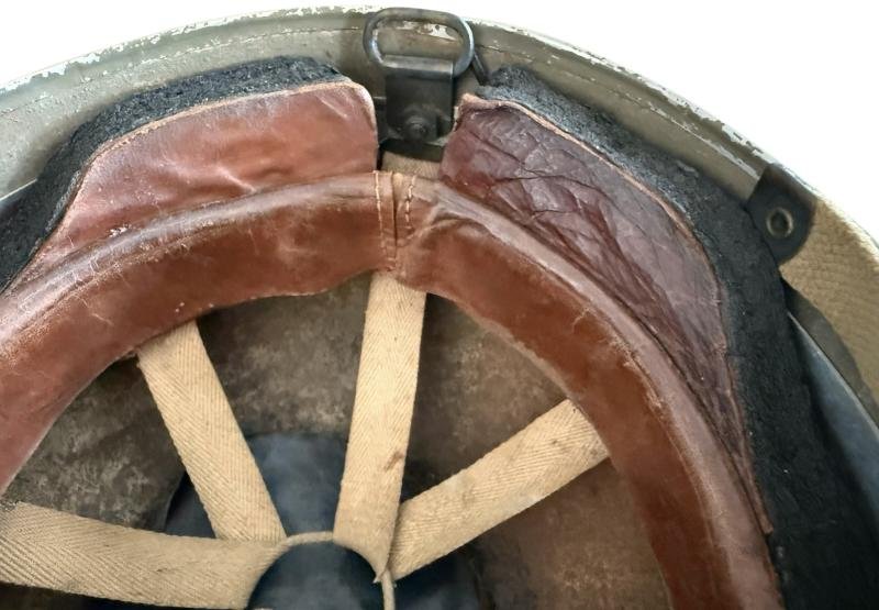 British (Airborne) MK3 Paratrooper/Airborne Combat Helmet 1944 Size 7 1/8 - Nice Used Condition — image 11