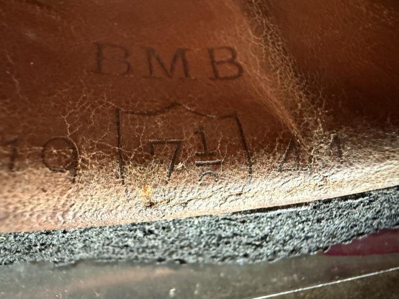 British (Airborne) MK3 Paratrooper/Airborne Combat Helmet 1944 Size 7 1/8 - Nice Used Condition — image 12