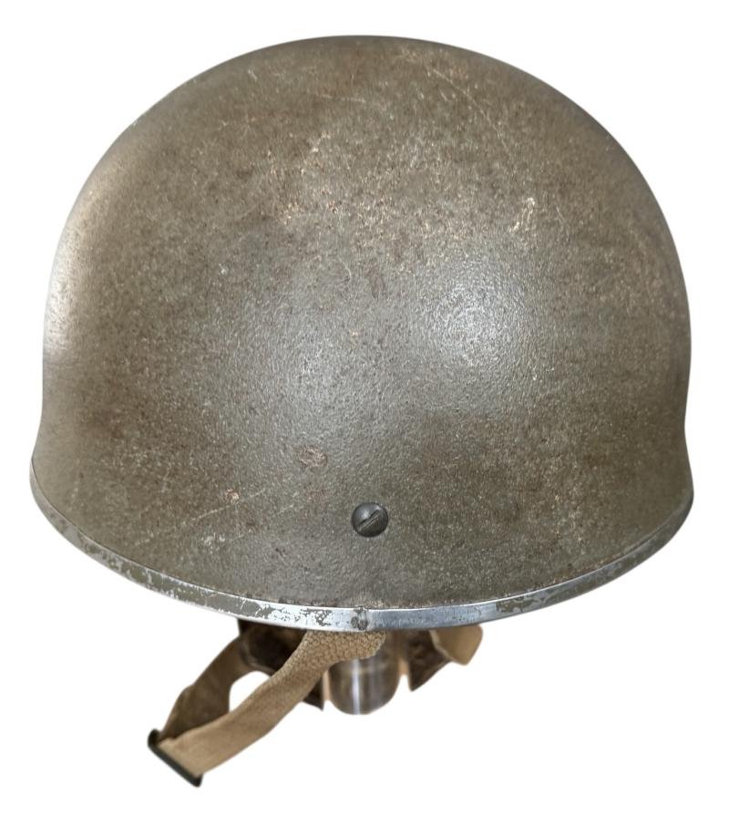British (Airborne) MK3 Paratrooper/Airborne Combat Helmet 1944 Size 7 1/8 - Nice Used Condition — image 5