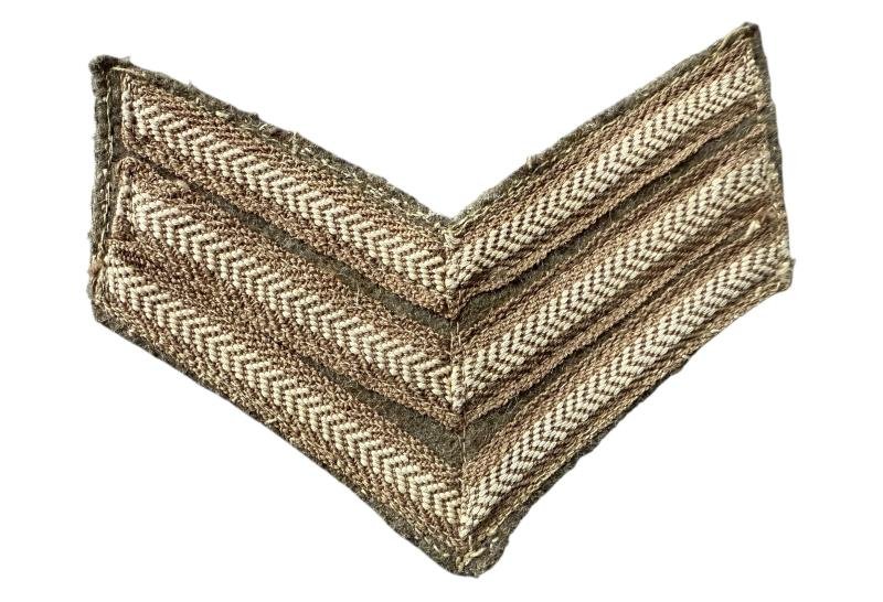Pair Of British WW II Sergeant Stripes Nice Used Condition — image 2