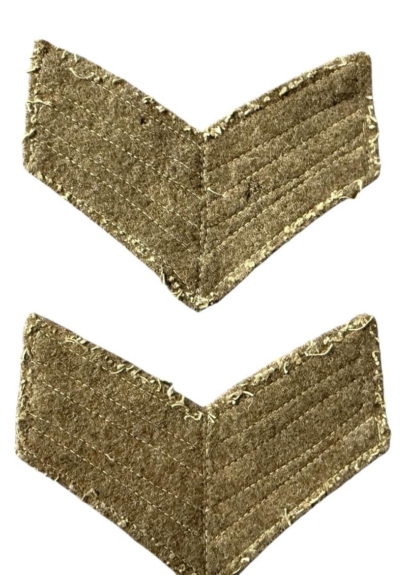 Pair Of British WW II Sergeant Stripes Nice Used Condition — image 3