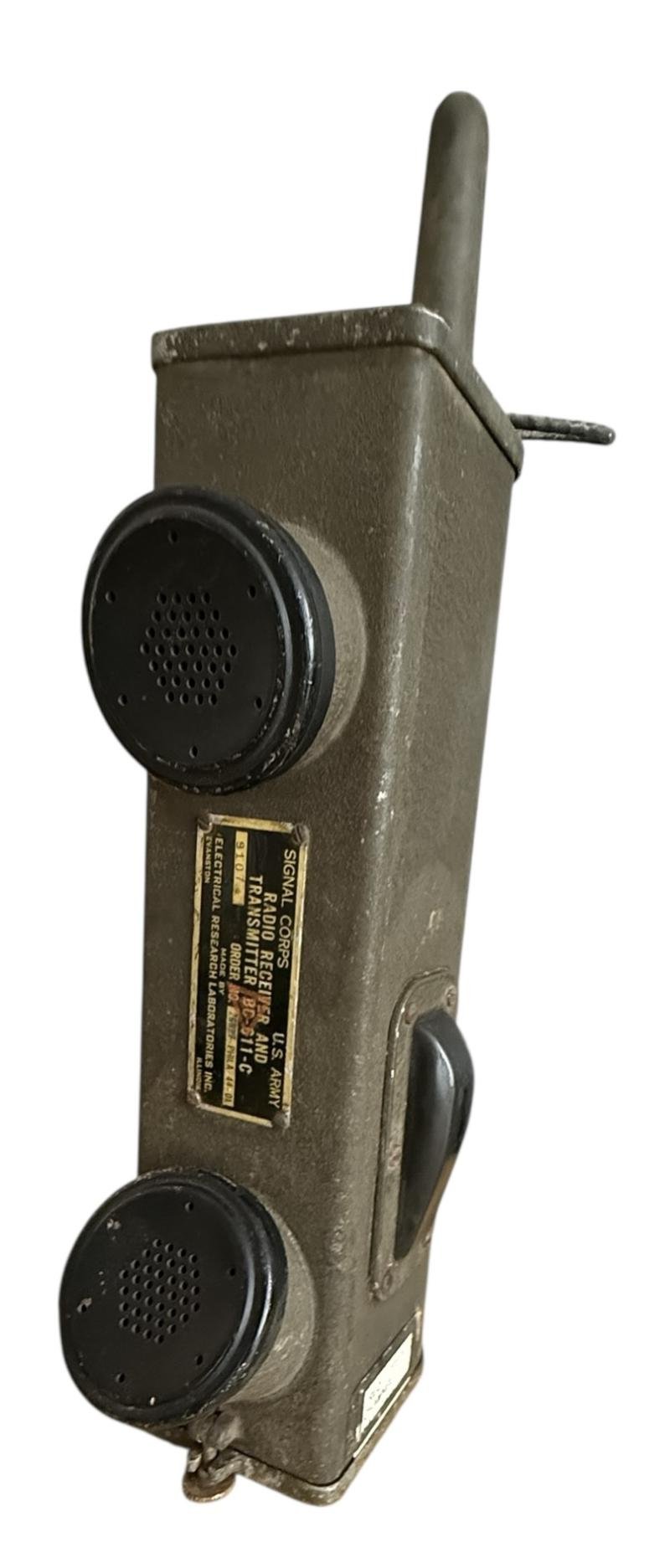 U.S. (Airborne) BC-611 'Handie-Talkie' And CS157 Carrying Case - Nice Used Condition — image 5