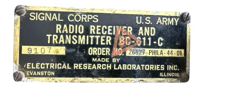 U.S. (Airborne) BC-611 'Handie-Talkie' And CS157 Carrying Case - Nice Used Condition — image 7