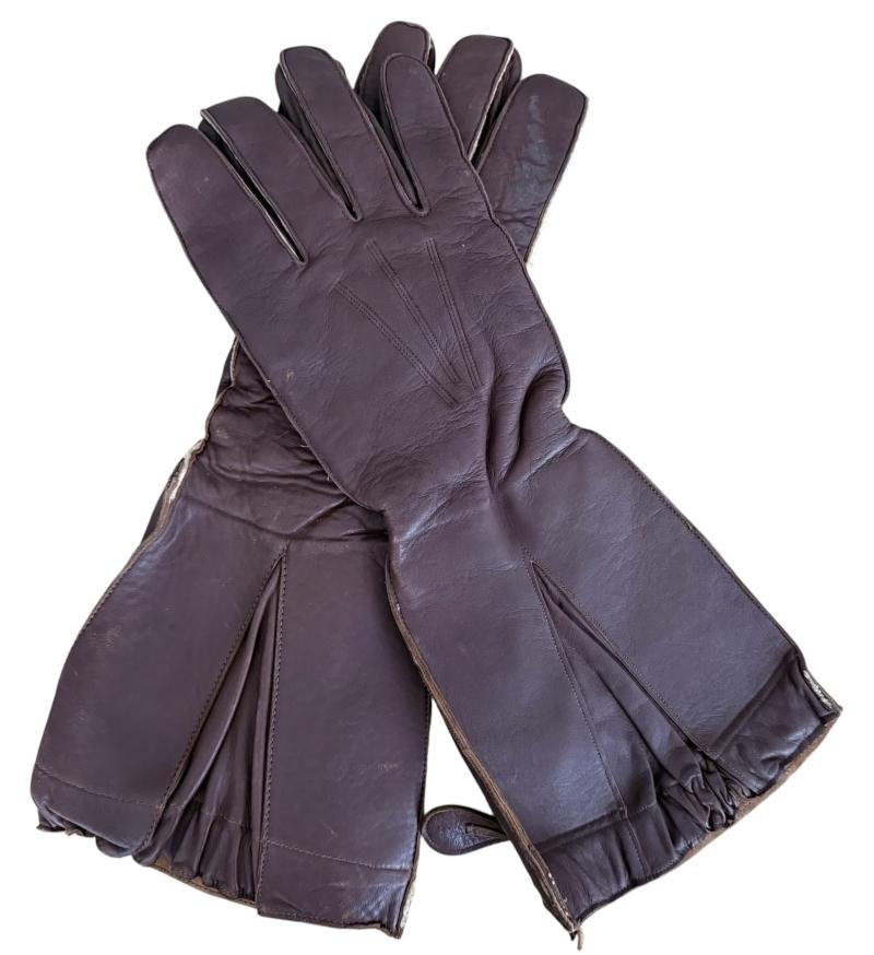 Royal Air Force Named 1941 Pattern Flying Gauntlets Size 10 - Nice Used Condition — image 11