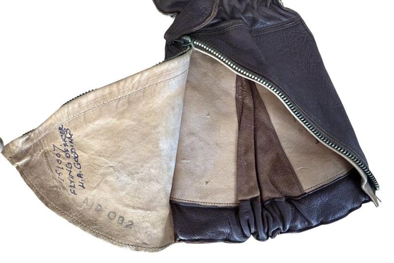 Royal Air Force Named 1941 Pattern Flying Gauntlets Size 10 - Nice Used Condition — image 5