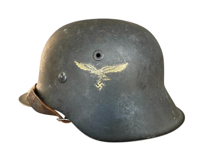 WH (Luftwaffe) Single Decal M42 Combat Helmet - Nice Used Condition — image 17