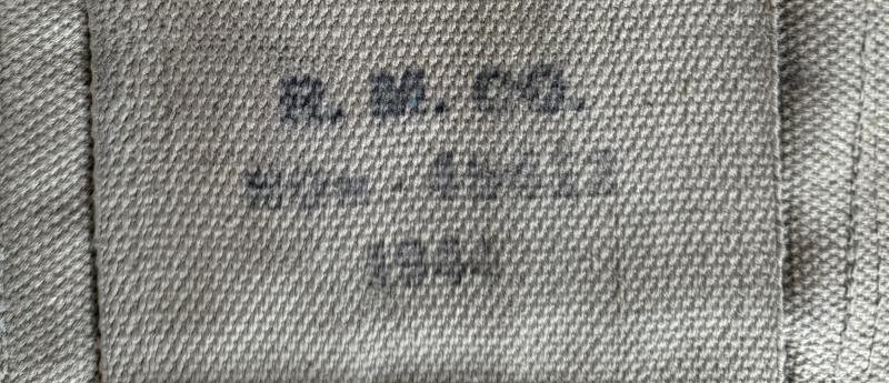 U.S.M.C. Three Pocket30 Round Magazine Thompson Magazine Pouch 1944 - Nice Used Condition — image 4