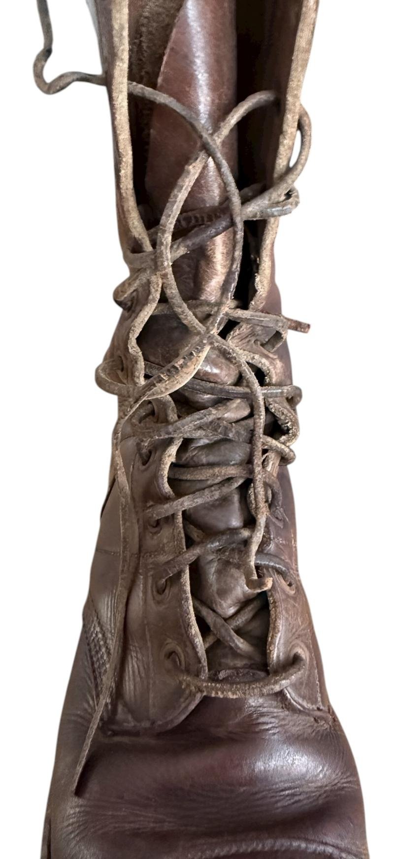 U.S. (Airborne) Paratrooper Jump Boots Named to Shea, Francis P. (508-SC)-82nd Airborne Divisie Nice Used Condition — image 8