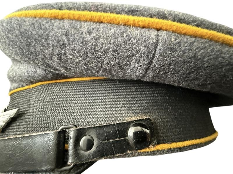 WH (Luftwaffe)Flight/Fallschirmjäger EM/NCO's Visor Cap - Nice Used Condition — image 13