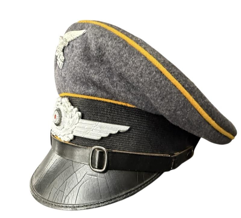 WH (Luftwaffe)Flight/Fallschirmjäger EM/NCO's Visor Cap - Nice Used Condition — image 2