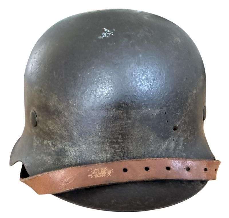 WH (Heer) M42 Single Decal Combat Helmet - Nice Used Condition — image 6
