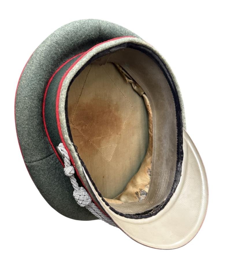 WH (Heer) Artillery Officers Visor Cap - Nice Used Condition — image 10