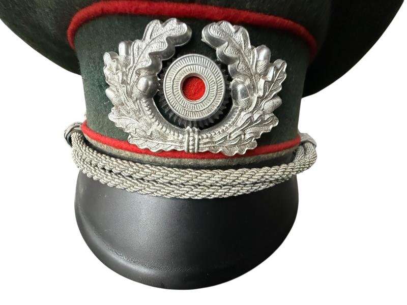 WH (Heer) Artillery Officers Visor Cap - Nice Used Condition — image 7