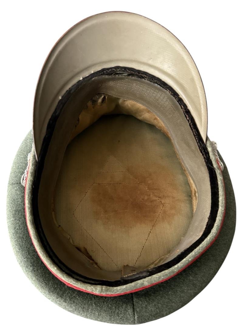 WH (Heer) Artillery Officers Visor Cap - Nice Used Condition — image 9