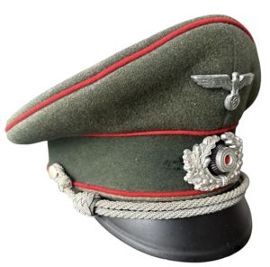 WH (Heer) Artillery Officers Visor Cap - Nice Used Condition