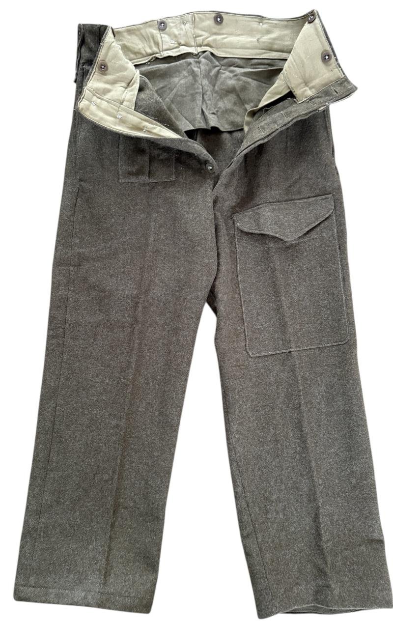 British 1937 Pattern Battle Dress Trousers - Nice Used Condition — image 3