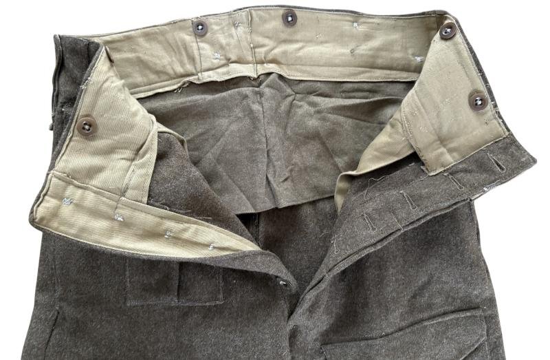 British 1937 Pattern Battle Dress Trousers - Nice Used Condition — image 6