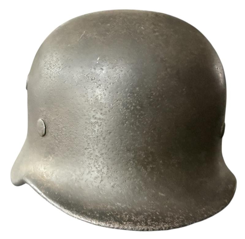 WH (Heer) M40 Named Combat Helmet - Nice Used Condition — image 5