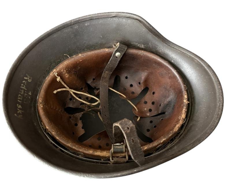 WH (Heer) M40 Named Combat Helmet - Nice Used Condition — image 8