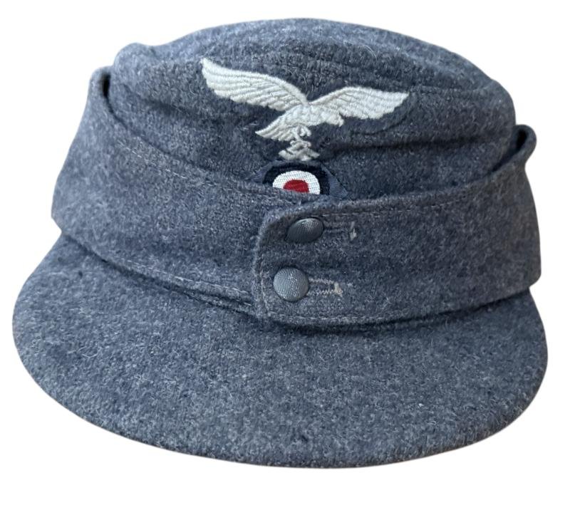 WH (Luftwaffe M43 Cap (Einheitsfeldmütze M43) 1944 Dated - Nice Used Condition — image 12