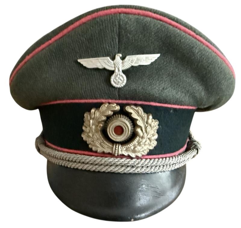 WH (Heer) 'Panzer' Officer's Visor Cap - Nice Used Condition — image 13
