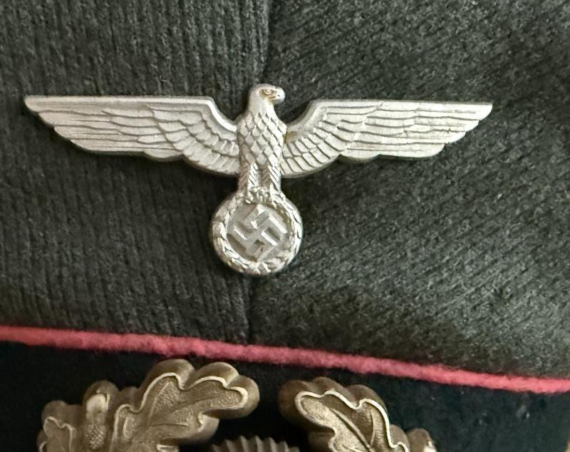 WH (Heer) 'Panzer' Officer's Visor Cap - Nice Used Condition — image 7