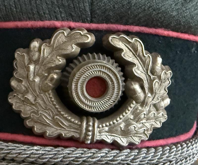 WH (Heer) 'Panzer' Officer's Visor Cap - Nice Used Condition — image 8