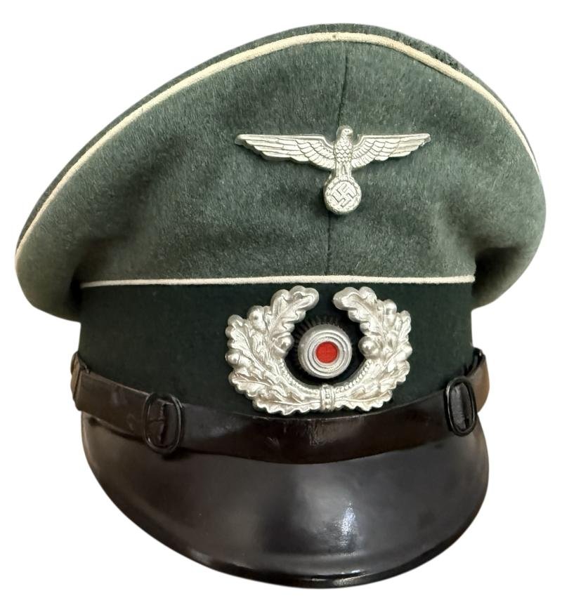 WH (Heer) Infantry EM/NCO's Visor Cap - Nice Used Condition — image 15