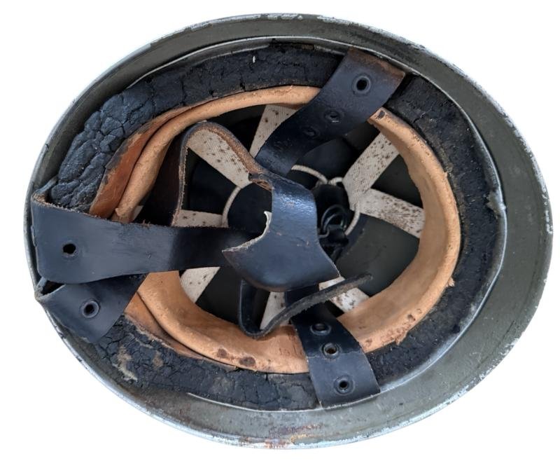 British (Airborne) MK 2 Paratrooper Helmet 1943 Dated size 6 3/4 - Nice Used Condition — image 8