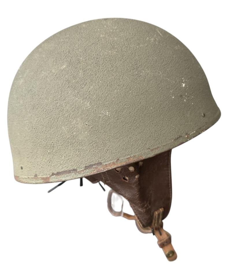 British Dispatch Riders i.e. Motorcyclist Helmet Large Size Size 7 1/4 Dated 1943 - Nice Used Condition — image 3