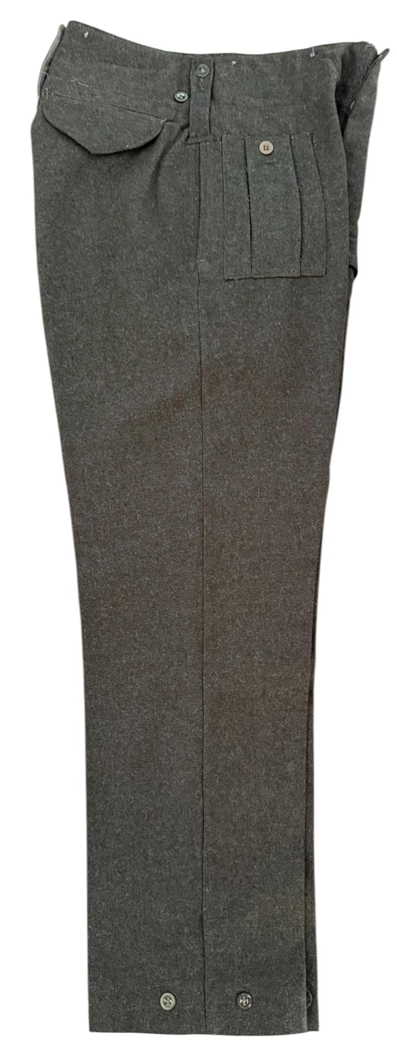 British 1937 Pattern Battle Dress Trousers 1939 Dated - Near Mint Condition Fitted With Original Label — image 7