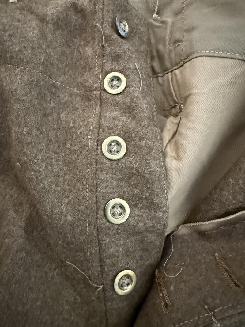British 1937 Pattern Battle Dress Trousers 1939 Dated - Near Mint Condition Fitted With Original Label — image 9