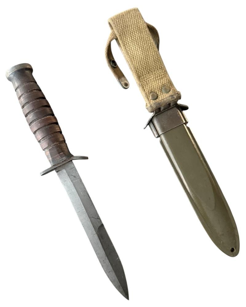 U.S. 3rd Model M3 Trench Knife and M8 Scabbard Rare Makers Mark 'PAL' - Nice Used Condition — image 2