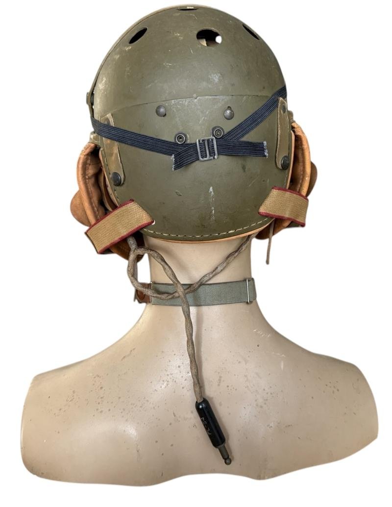 U.S. Tank i.e. Crash Helmet Complete With Earphones And Goggles - Nice Used Condition — image 4