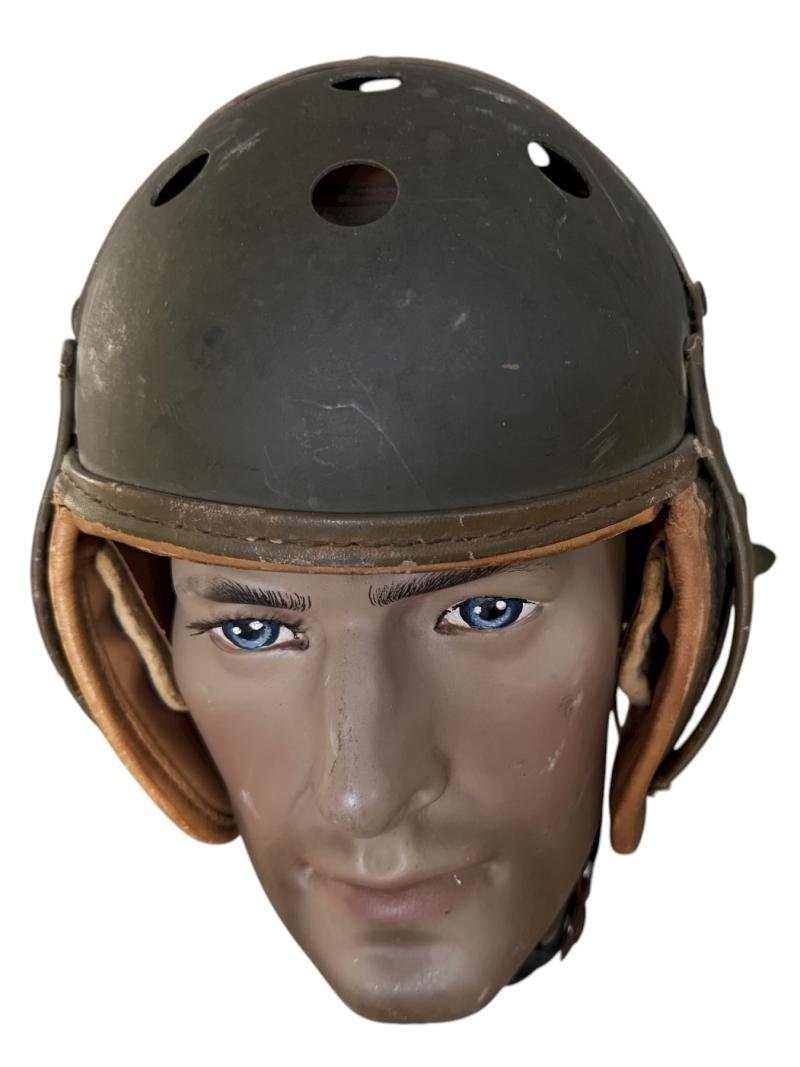 U.S. Tank i.e. Crash Helmet Complete With Earphones And Goggles - Nice Used Condition — image 5