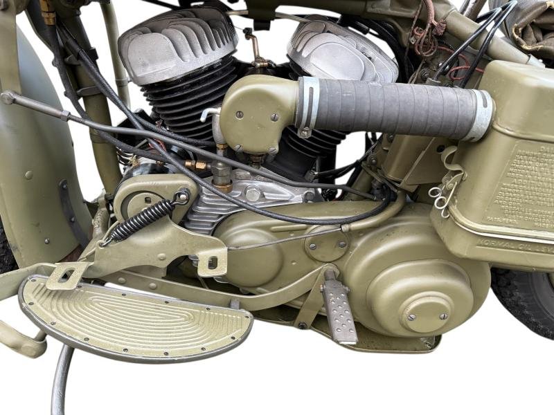 Canadian National Defense Harley-Davidson Motorcycle 1944 Model 43WLC Engine Number 43WLC5366 — image 11