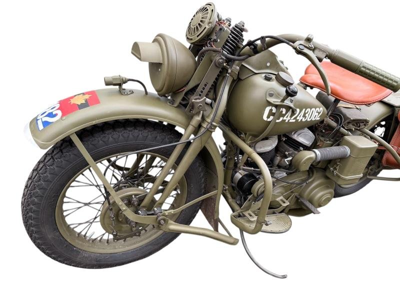 Canadian National Defense Harley-Davidson Motorcycle 1944 Model 43WLC Engine Number 43WLC5366 — image 13