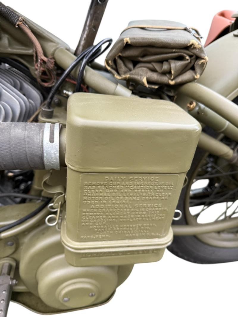 Canadian National Defense Harley-Davidson Motorcycle 1944 Model 43WLC Engine Number 43WLC5366 — image 14