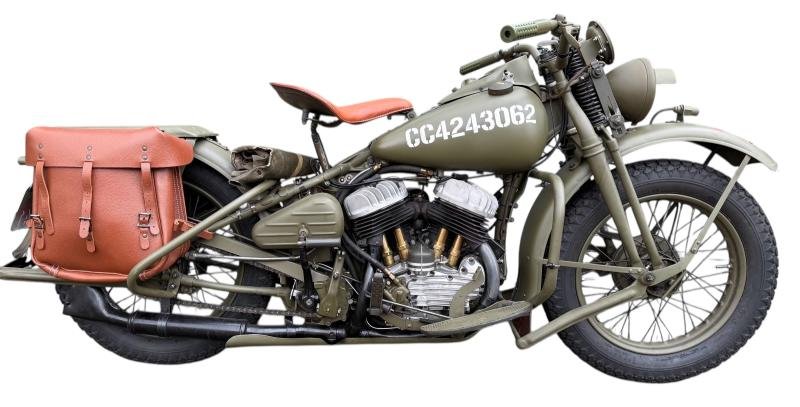 Canadian National Defense Harley-Davidson Motorcycle 1944 Model 43WLC Engine Number 43WLC5366 — image 19