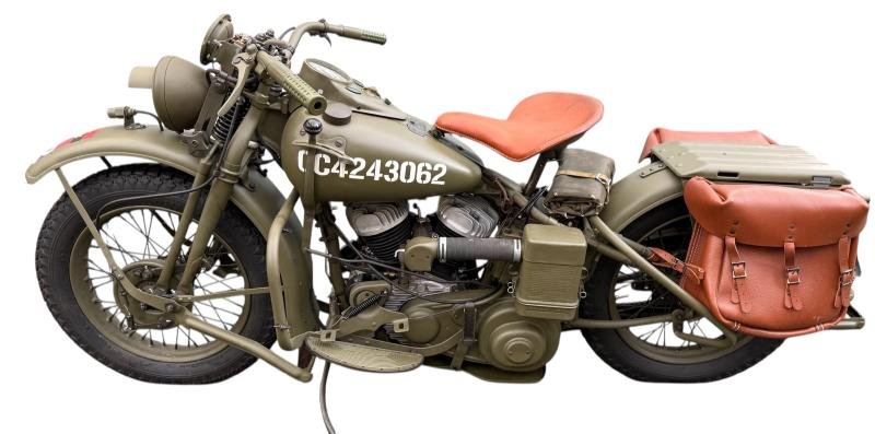 Canadian National Defense Harley-Davidson Motorcycle 1944 Model 43WLC Engine Number 43WLC5366 — image 2