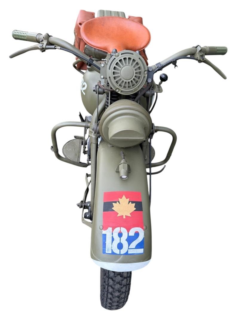 Canadian National Defense Harley-Davidson Motorcycle 1944 Model 43WLC Engine Number 43WLC5366 — image 7