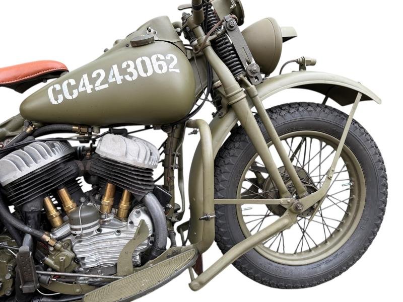 Canadian National Defense Harley-Davidson Motorcycle 1944 Model 43WLC Engine Number 43WLC5366 — image 9