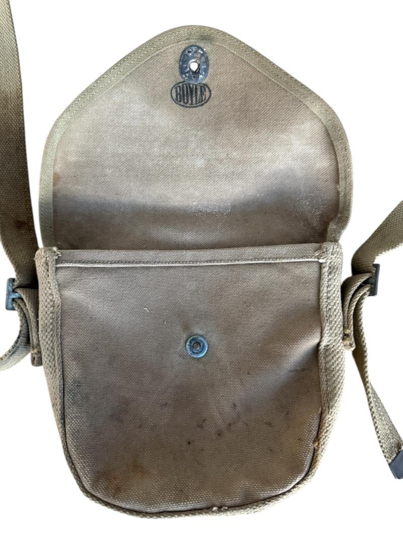 U.S. Thompson Sub Machine Gun Drum Magazine Canvas Cover - Nice Used Condition — image 3