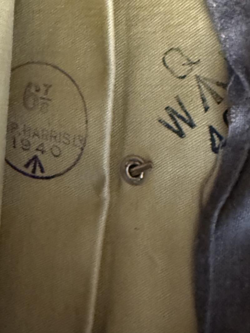 British Side Cap Royal Scotts 1940 Dated - Nice Used Condition — image 4