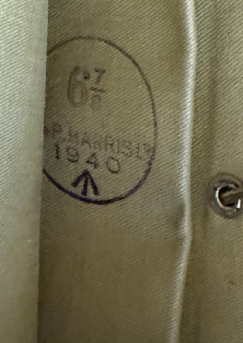 British Side Cap Royal Scotts 1940 Dated - Nice Used Condition — image 5