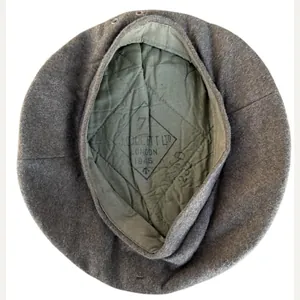British Khaki General Service Beret 1945 - Nice Used Condition