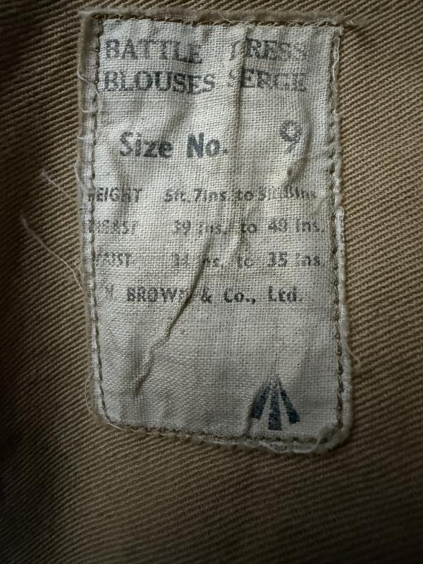 British Home Guard Battle Dress Original Mounted Tayside - Nice Used Condition — image 17